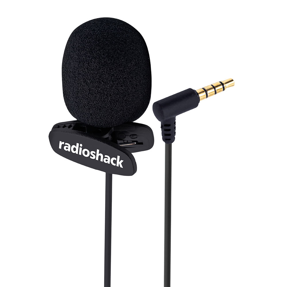 Imagen 1 del producto Micrófono de solapa Radioshack omnidireccional 3.5 mm, cable 1.5 metros