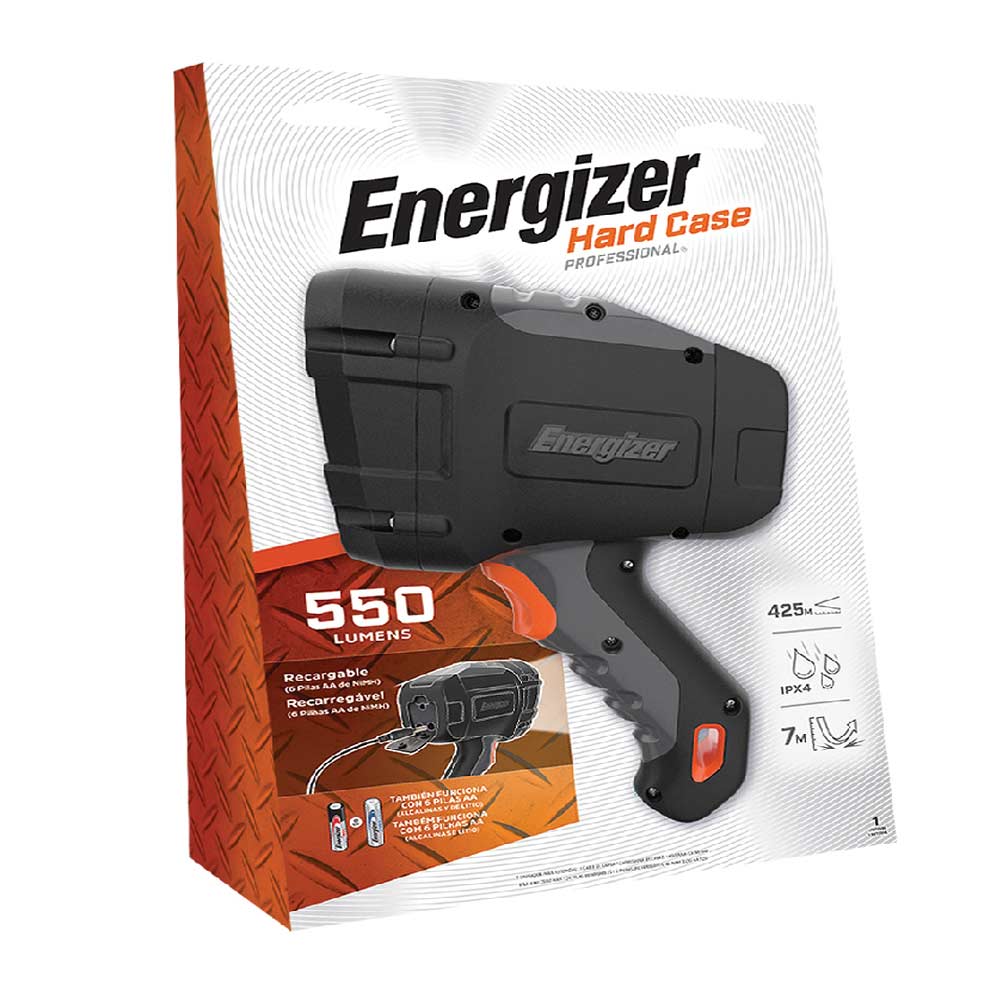 Imagen 2 del producto Linterna led Energizer 550 lum hard case recargable