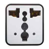 Adaptador universal de viaje Coolbox negro