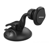 Soporte de celular para auto Radioshack magnético, negro