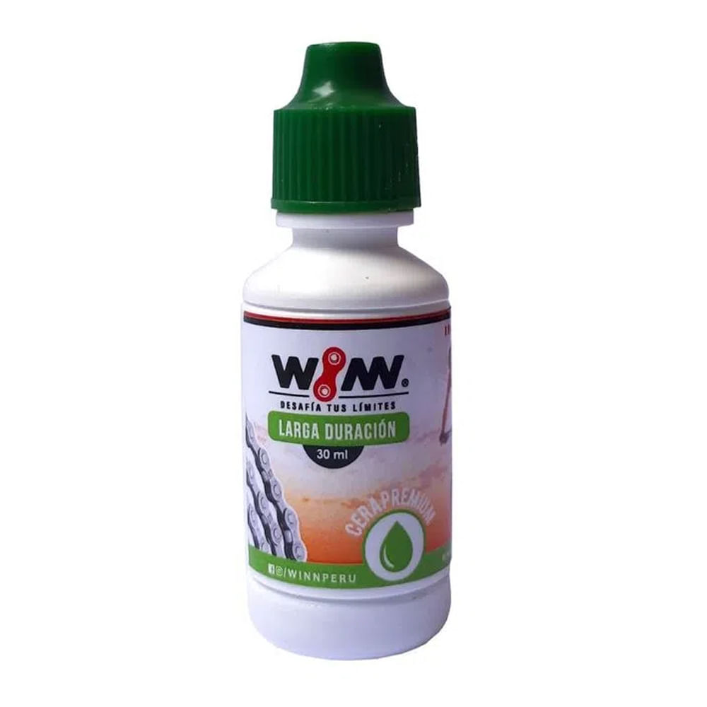 Lubricante Winn soporta la lluvia, biodegradable, sin hidrocarburos, 30 ml