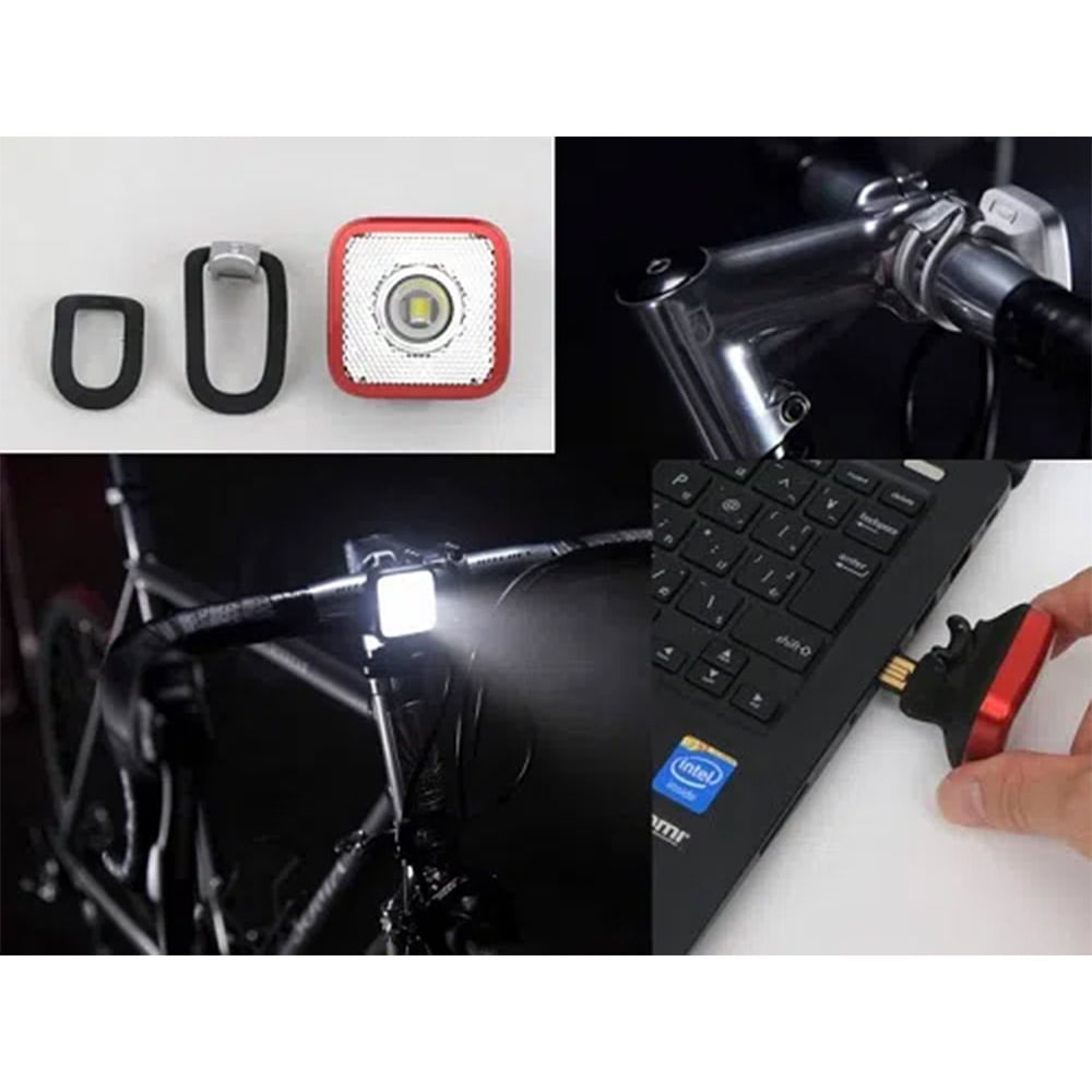 Imagen 2 del producto Luz delantera Knog Blinder Mob Eyeballer hasta 80 lúmenes, luz blanca, recargable USB