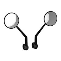 Set de espejos retrovisores para scooters/bicicletas New Image x2, giro 360°