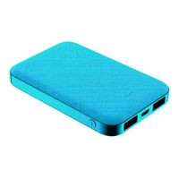 Batería externa Coolbox GMobile Rubber indicador led, 5000 mAh, azul