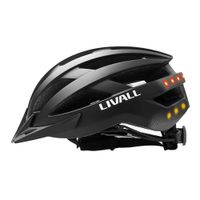 Casco ciclista Livall MT1 L bluetooth, 8 LED posteriores, 21 salidas, 58-62 cm, negro mate