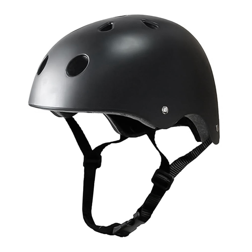 Casco New Image estilo urbano M carcasa ABS, 11 salidas, 54-58 cm, negro mate