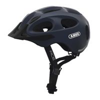 Casco Abus Youn-I Ace L luz led, trasera correa ajustable, 5 entradas, 12 salidas, metalic blue