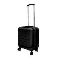 Maleta Carry-on Coolbox cuerpo rígido para mayor protección, 4 ruedas giratorias, asa regulable, candado con contraseña, negro