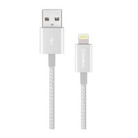 Cable lightning a usb Coolbox nylon 2 m plateado