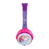Audífonos on ear sin micrófono Frozen almohadillas acolchadas, conector 3.5 mm, morado