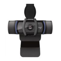 Cámara web Logitech C920 Pro FHD 1080p, conexión USB, micrófono integrado, clip universal, cable 1.5 m, negro