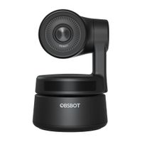 Cámara web Obsbot Tiny FHD 1080p, conexión USB Tipo-C, micrófono incorporado, negro