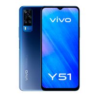 Celular Vivo Y51 128GB, 8GB ram, cámara principal 48MP + 8MP + 2MP, frontal 16MP, 6.58"", azul