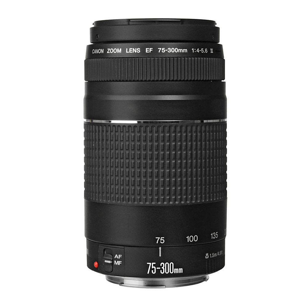 Imagen 2 del producto Lente Canon montura EF 75-300mm, f/4-5.6, ampliación máx. 0.25x, autoenfoque, diafragma de 7 hojas, filtro 58mm