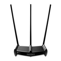 Router TP-Link inalámbrico, banda 2.4GHz, 450Mbps, 3 antenas 9Dbi, 4 puertos LAN y 1 puerto WAN