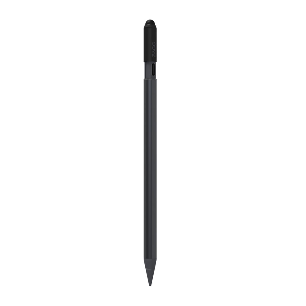 Imagen 2 del producto Lápiz óptico dual Zagg Pro Stylus con punta posterior para iPad, negro y gris