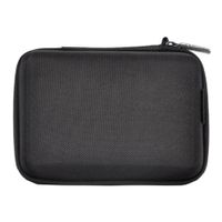 Estuche pequeño Radioshack multifuncional, semi rígido, ideal para viajes, negro
