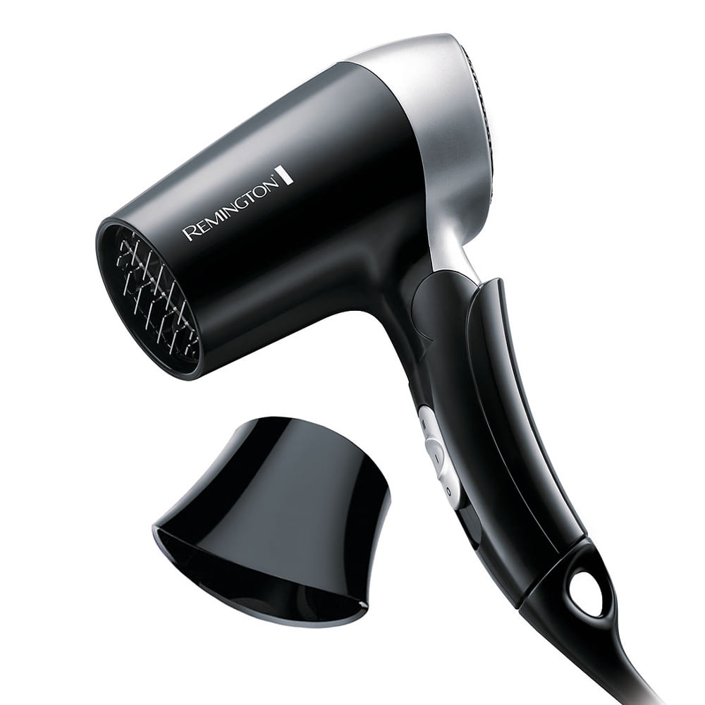 Imagen 2 del producto Secador de cabello de viaje Remington D2400 1400W, 2 niveles de velocidad y temperatura, negro