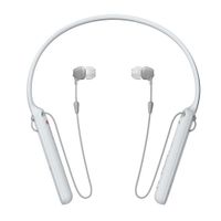 Audífonos bluetooth in ear Sony WI-C400 NFC, micrófono incorporado, máx. 20 horas, control de música y llamadas, blanco