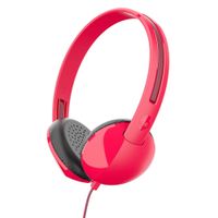 Audífonos on ear con micrófono Skullcandy Stim almohadillas acolchadas, conector 3.5 mm, control de llamadas, rojo