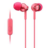 Audífonos in ear con micrófono Sony MDREX110AP almohadillas de silicona, conector 3.5 mm, control de llamadas, rosado