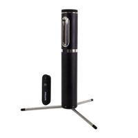 Selfie stick Philips DLK3616N, bluetooth, hasta 74cm, base trípode, control remoto y flash, aluminio, negro
