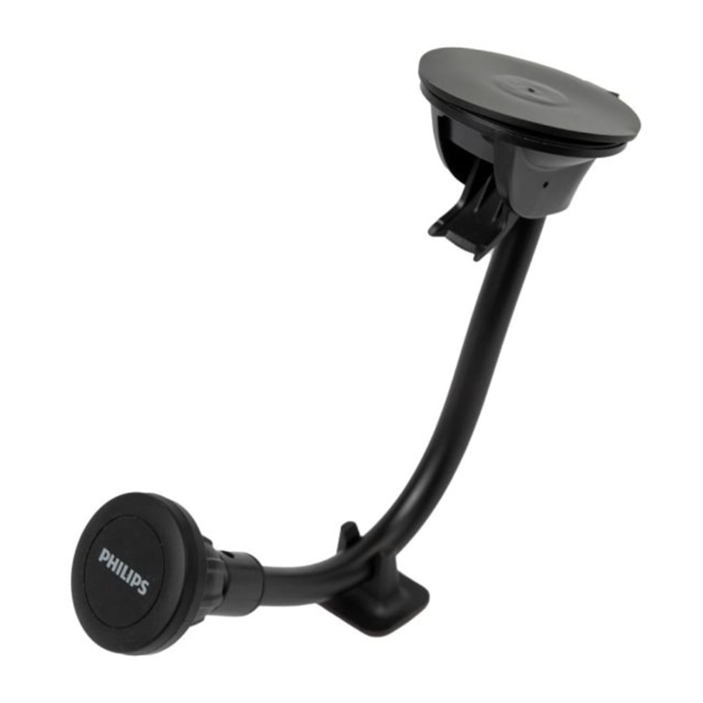 Imagen 2 del producto Soporte de celular para auto Philips DLK6438NB magnético, rotación 360°, negro
