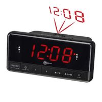 Radio reloj despertador Radioshack 6301862 con proyector