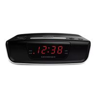 Reloj despertador Philips AJ3123, sintonización digital, radio FM, alarma, blanco