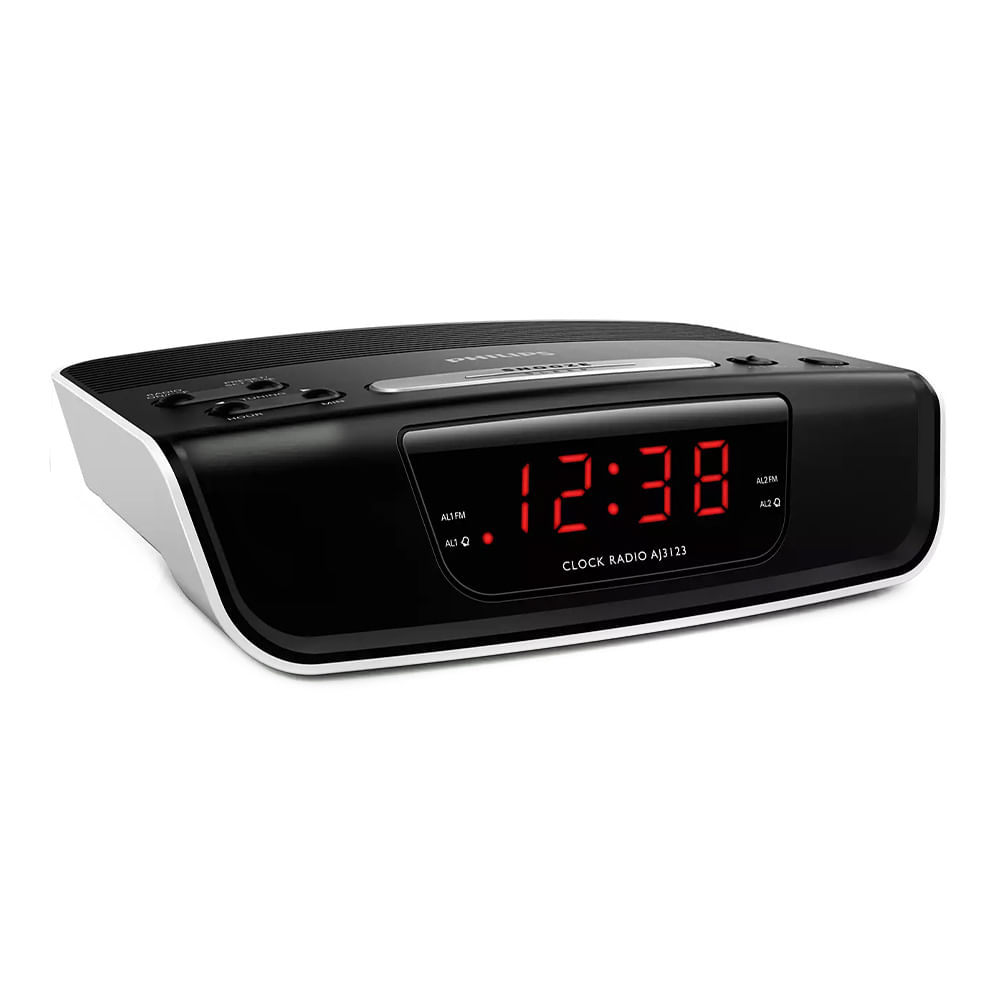 Imagen 2 del producto Reloj despertador Philips AJ3123, sintonización digital, radio FM, alarma, blanco