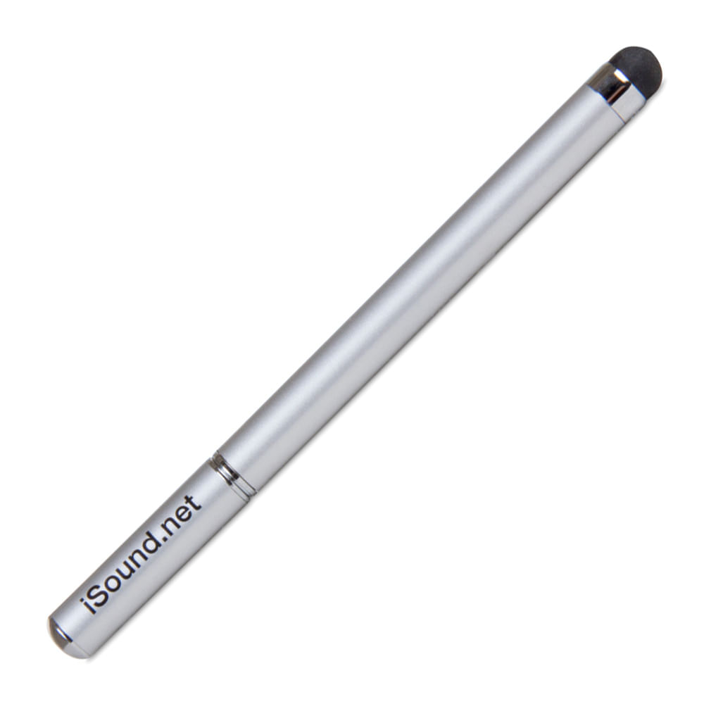 Imagen 1 del producto Lápiz iSound Elite Stylus 2 en 1, función lapicero, iPad y otras pantallas táctiles, silver