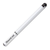 Lápiz iSound Elite Stylus 2 en 1, función lapicero, iPad y otras pantallas táctiles, blanco