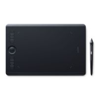 Tableta gráfica Wacom Intuos Pro Medium, lápiz Pro Pen 2, conexión usb/bluetooth, 8 teclas ExpressKey, negro
