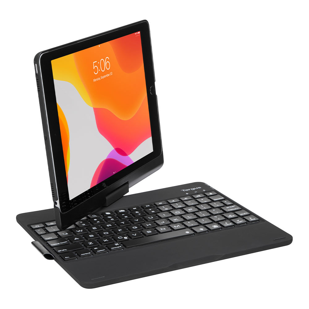 Estuche para tablet Targus Versatype con teclado, compatible iPad de 10.2" y 10.5″, negro
