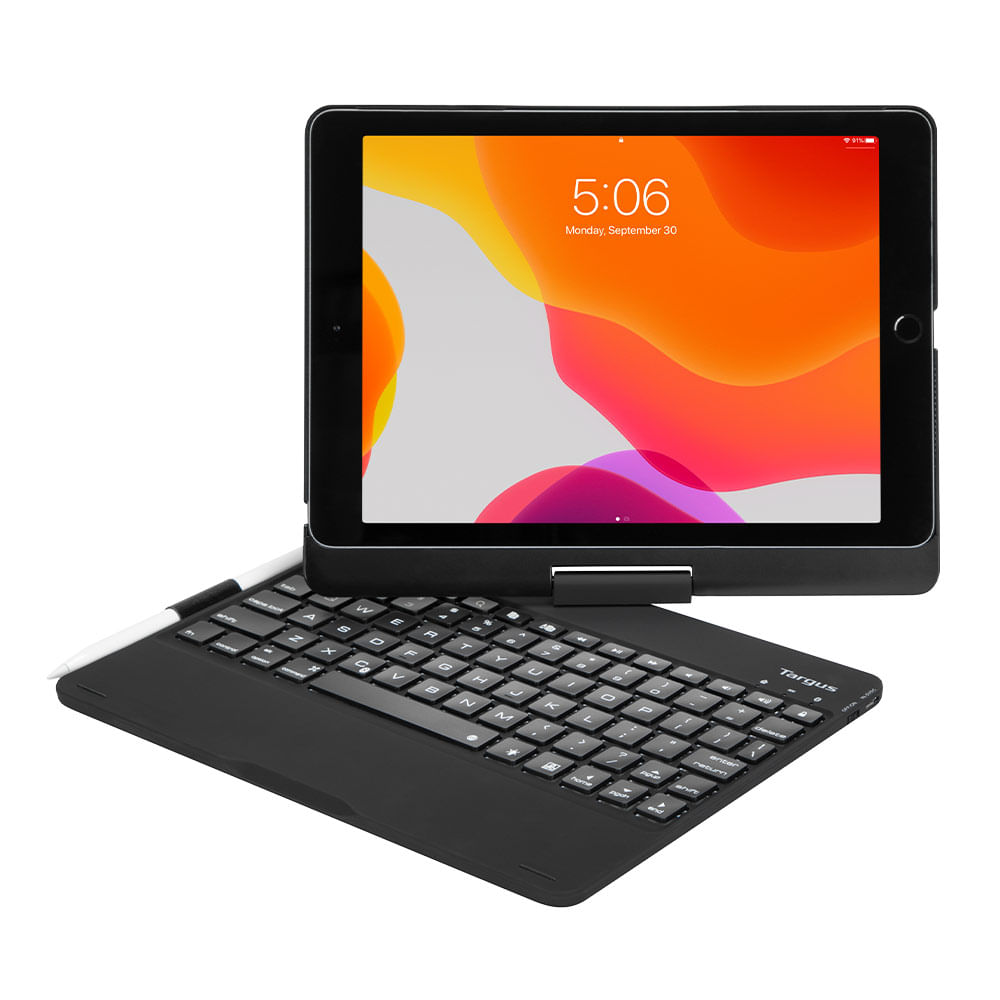 Imagen 2 del producto Estuche para tablet Targus Versatype con teclado, compatible iPad de 10.2"" y 10.5″, negro