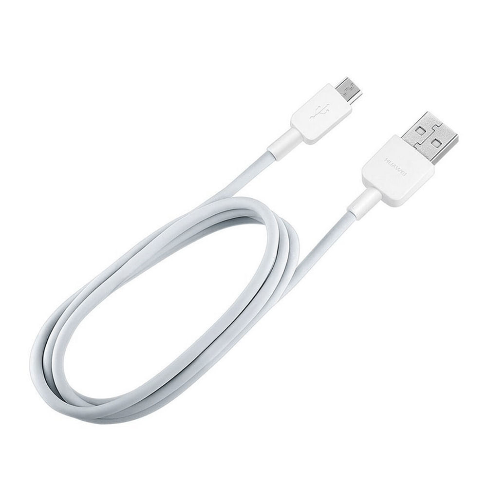 Imagen 2 del producto Cable micro usb a usb Huawei, 1 m, para carga y transferir datos, blanco