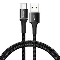 Cable micro usb a usb Baseus Halo Data 3A luz led 1 m