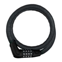 Cable Abus TresorFlex 6615C/85/15 SCMU acero, 15 mm, bloqueo con combinación, negro