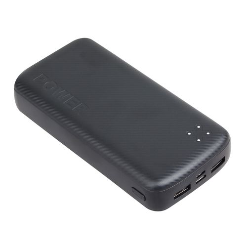 Batería externa Coolbox GMobile 20000 mAh, carga rápida 18W, 2 puertos usb, negro