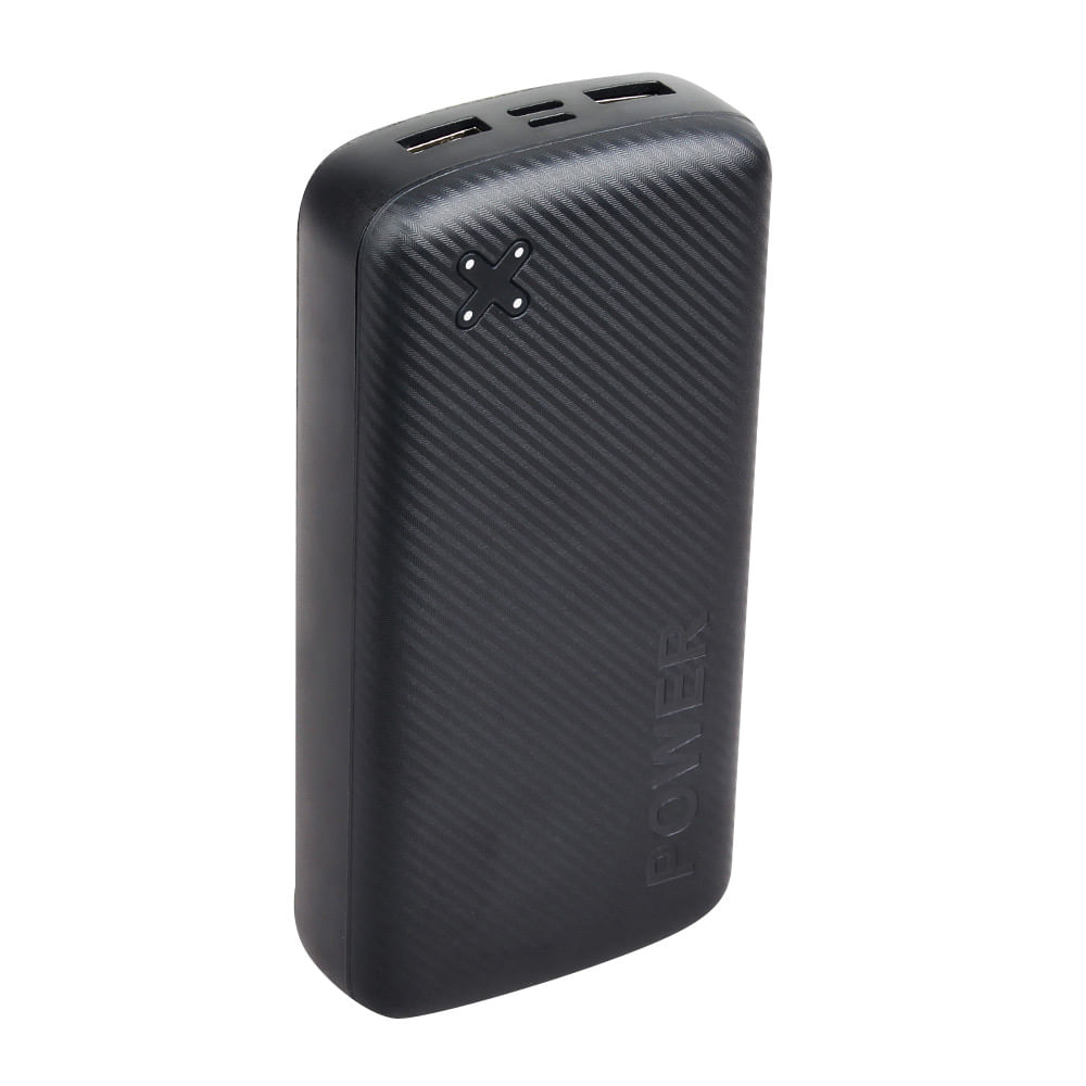 Imagen 2 del producto Batería externa Coolbox GMobile 20000 mAh, carga rápida 18W, 2 puertos usb, negro