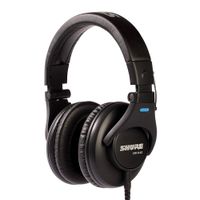 Audífonos over ear sin micrófono Shure SRH440 adaptador 1/4"", conector 3.5 mm, negro