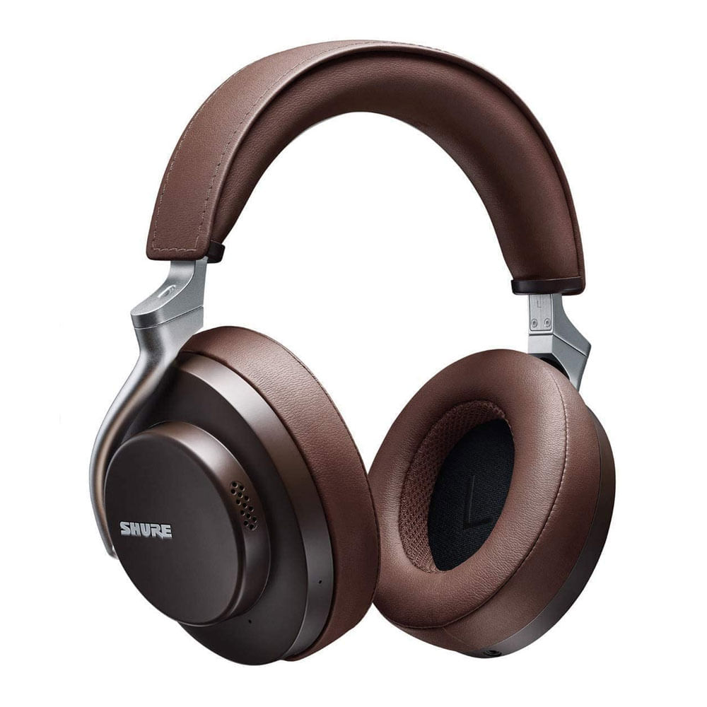 Audífonos con cancelación de ruido Shure AONIC 50 micrófono incorporado, máx. 20 horas, control de música y llamadas, marrón