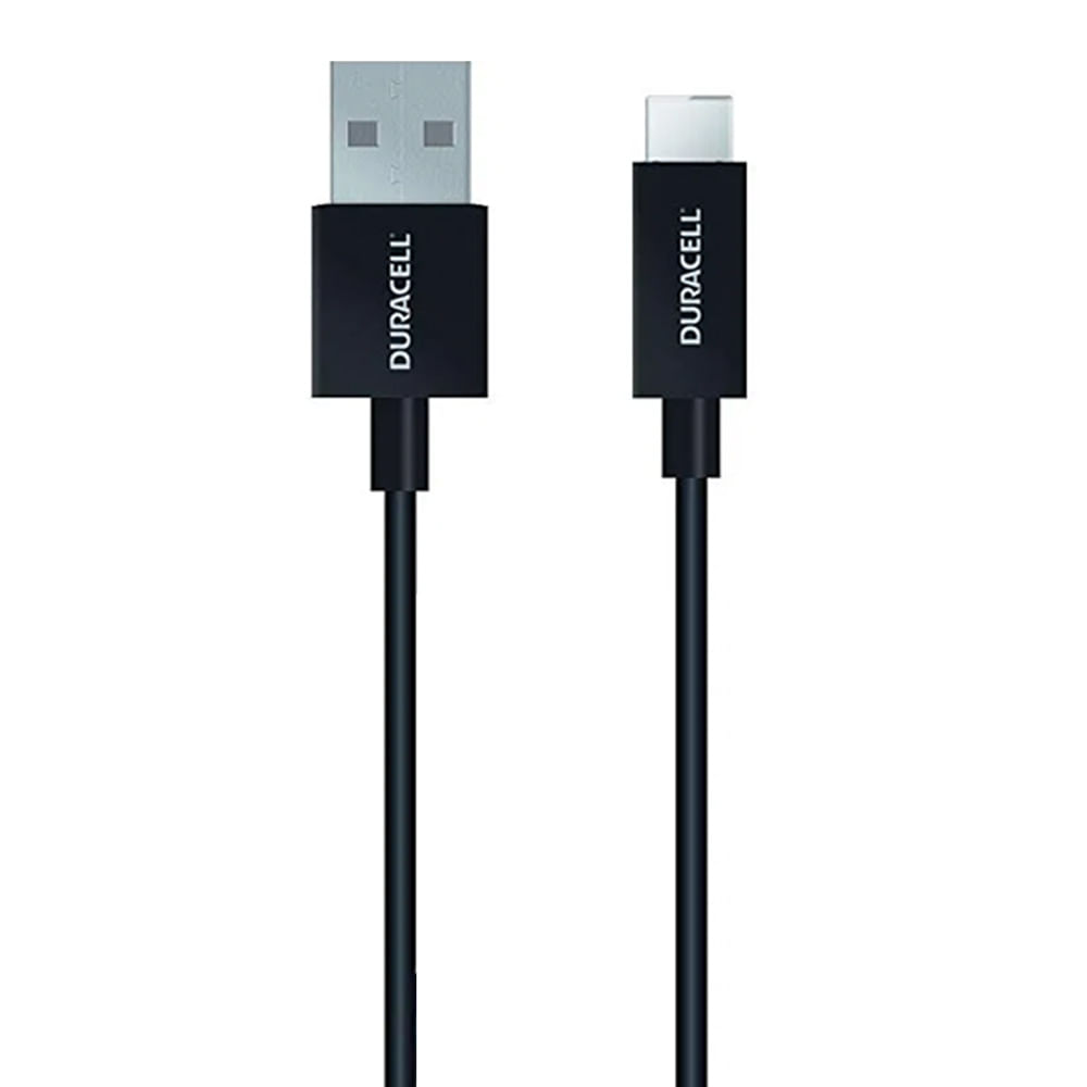 Imagen 1 del producto Cable tipo C a usb Duracell, trenzado, 1 m, negro