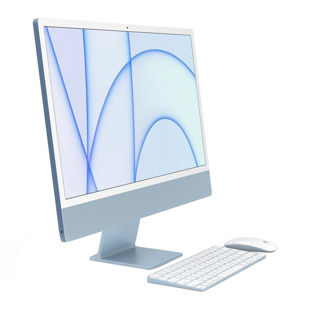 Imagen 2 del producto iMac Apple 24"" pantalla retina 4.5K, M1 8-core CPU, 7-core GPU, 256GB ssd, 8GB ram, macOS, azul