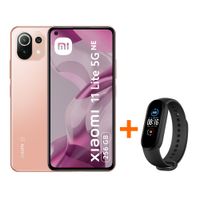 Celular Xiaomi 11 Lite 5G NE 256GB, 8GB RAM, cámara trasera 64MP y frontal 20MP, 6.55"", rosado + Band5