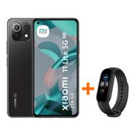 Celular Xiaomi 11 Lite 5G NE 256GB, 8GB RAM, cámara trasera 64MP y frontal 20MP, 6.55"", negro + Band5