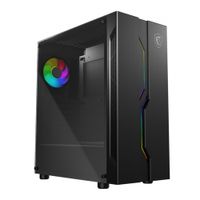 Gabinete sin fuente MSI MAG Vampiric 010, Mid Tower ATX, cristal templado lateral, 1 FAN ARGB