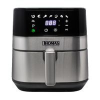 Freidora de aire Thomas TH-AF60Di digital,  1700 w, 5 litros, negra