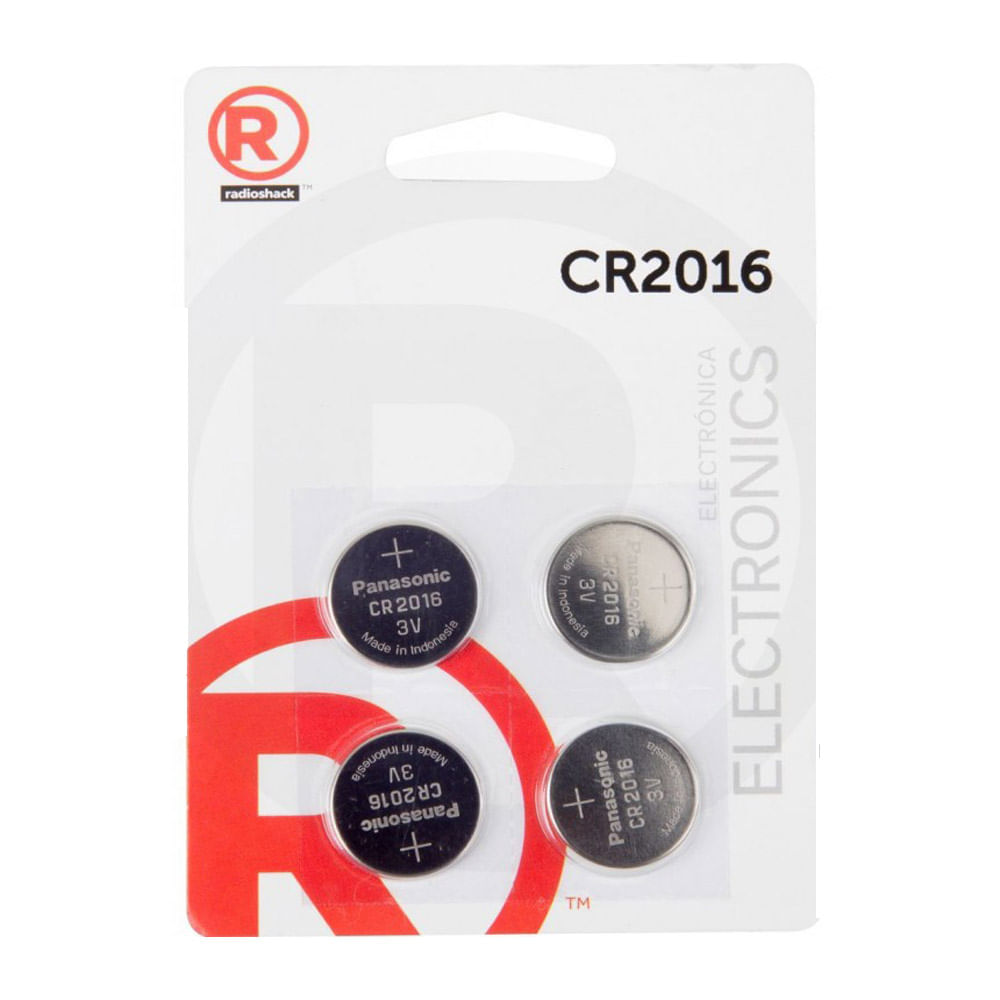 Pilas de botón Radioshack CR2016 x 4