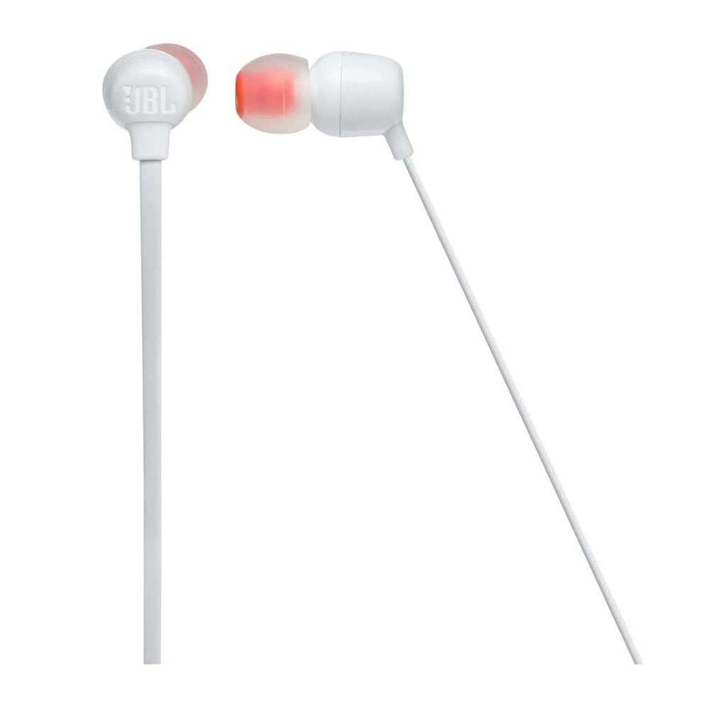 Imagen 2 del producto Audífonos bluetooth in ear JBL T115BT magnéticos, máx. 8 horas, control de música y llamadas, blanco